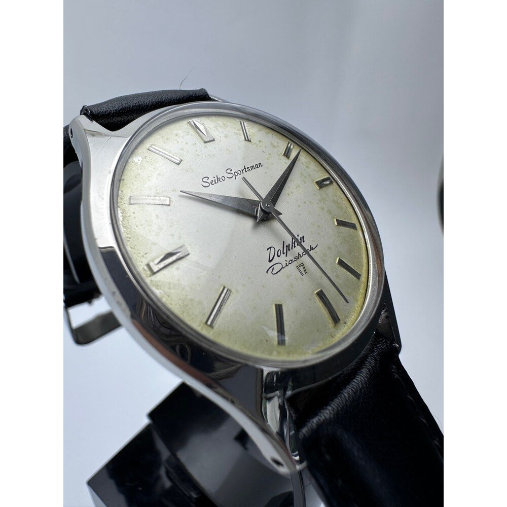 (SOLD!!) 36mm • Rare Vintage 1960’s Seiko Sportsman Dolphin J13035 Manual Winding